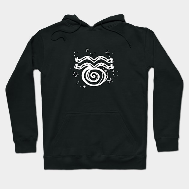 Aquarius zodiac Hoodie by WiliamGlowing